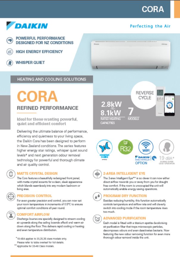 Daikin Cora Series